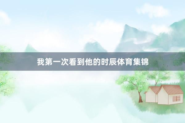 我第一次看到他的时辰体育集锦