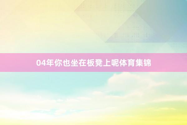 04年你也坐在板凳上呢体育集锦