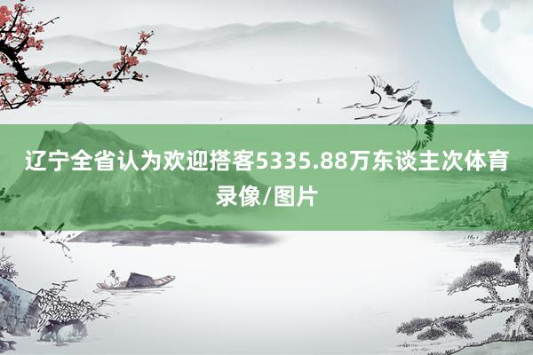 辽宁全省认为欢迎搭客5335.88万东谈主次体育录像/图片