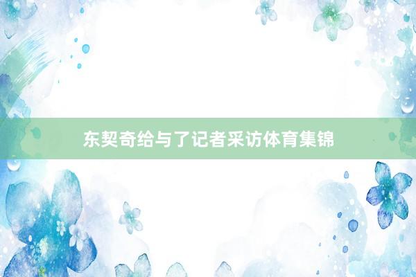 东契奇给与了记者采访体育集锦