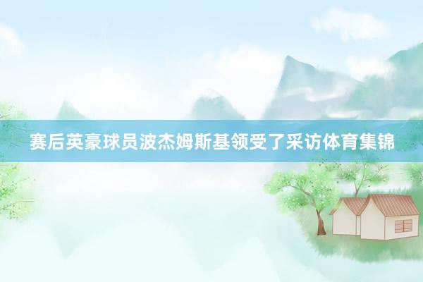 赛后英豪球员波杰姆斯基领受了采访体育集锦