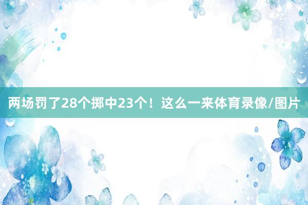 两场罚了28个掷中23个！这么一来体育录像/图片