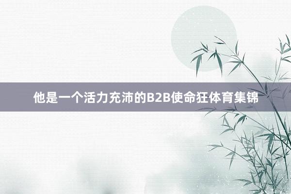 他是一个活力充沛的B2B使命狂体育集锦