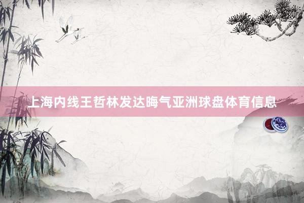 上海内线王哲林发达晦气亚洲球盘体育信息