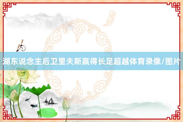 湖东说念主后卫里夫斯赢得长足超越体育录像/图片