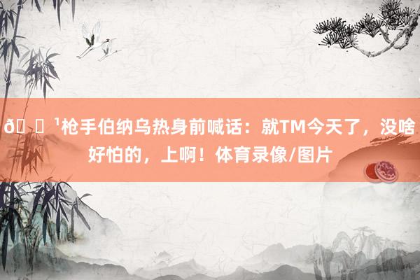 📹枪手伯纳乌热身前喊话：就TM今天了，没啥好怕的，上啊！体育录像/图片