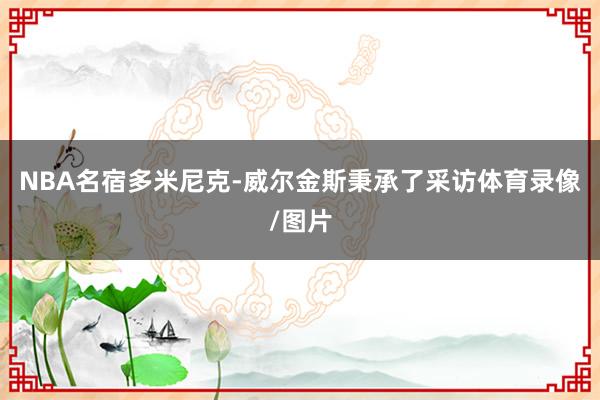 NBA名宿多米尼克-威尔金斯秉承了采访体育录像/图片