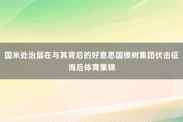 国米处治层在与其背后的好意思国橡树集团伏击征询后体育集锦