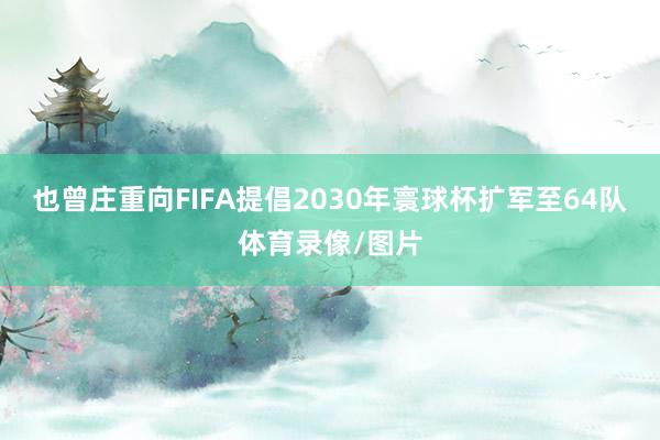 也曾庄重向FIFA提倡2030年寰球杯扩军至64队体育录像/图片