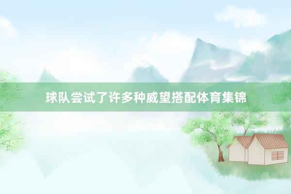 球队尝试了许多种威望搭配体育集锦
