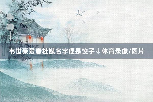 韦世豪爱妻社媒名字便是饺子↓体育录像/图片
