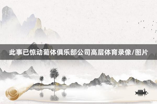 此事已惊动葡体俱乐部公司高层体育录像/图片