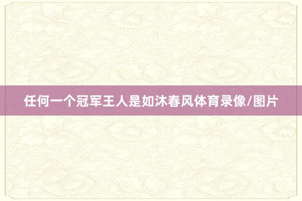 任何一个冠军王人是如沐春风体育录像/图片