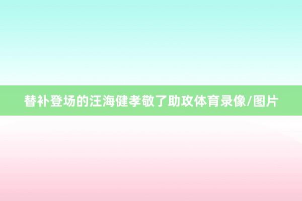 替补登场的汪海健孝敬了助攻体育录像/图片