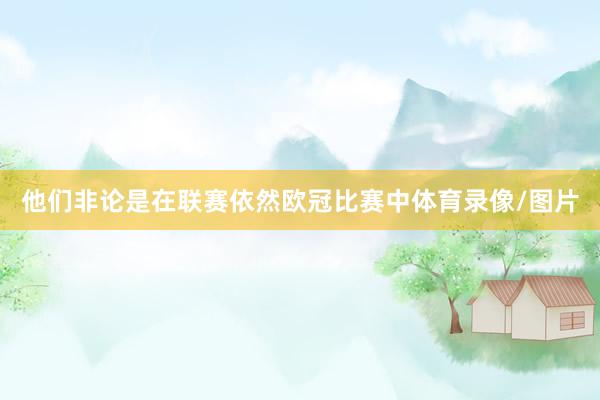 他们非论是在联赛依然欧冠比赛中体育录像/图片