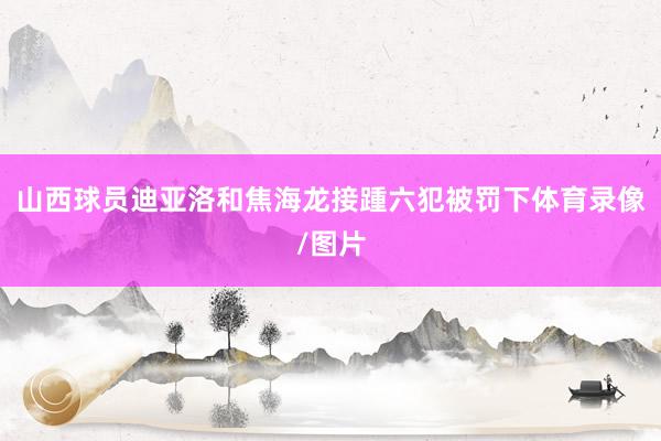 山西球员迪亚洛和焦海龙接踵六犯被罚下体育录像/图片