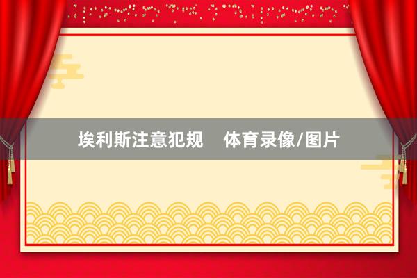 埃利斯注意犯规    体育录像/图片