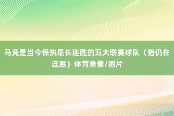 马竞是当今保执最长连胜的五大联赛球队（指仍在连胜）体育录像/图片