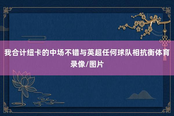 我合计纽卡的中场不错与英超任何球队相抗衡体育录像/图片