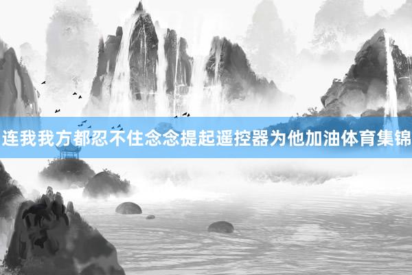 连我我方都忍不住念念提起遥控器为他加油体育集锦